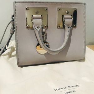Sophie Hulme Box Albion Light Grey Cross Body Bag